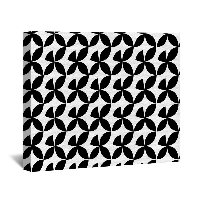 "Motif floral" sur toile, H 16 po x l 16 po