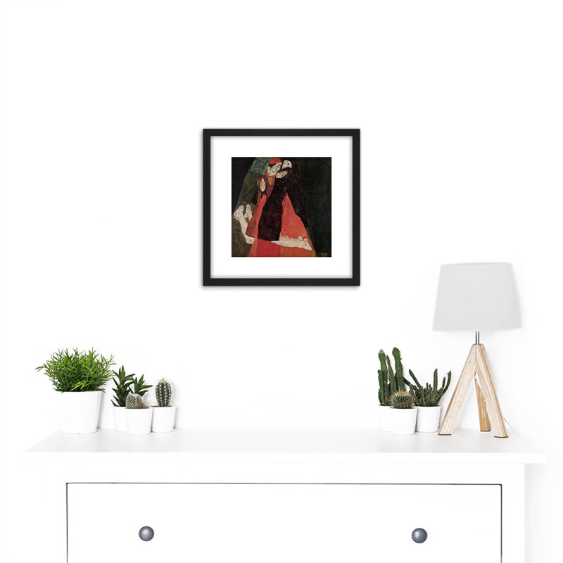 Egon Schiele Cardinal And Nun Caress by Egon Schiele - Single Picture Frame Painting