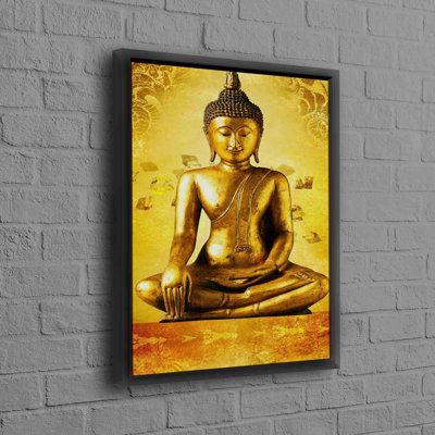Modern Buddha Zen Artwork Canvas Poster Ideal for Wall Decor Enriches Any Room with Spiritual and Aesthetic Charm