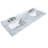 Deborah 60'' Double Bathroom Vanity with Marble Top-23113264-80209535