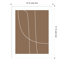 Modern Line Abstract 1 Mushroom Brown by The Creative Bunch Studio-233119400-233119401
