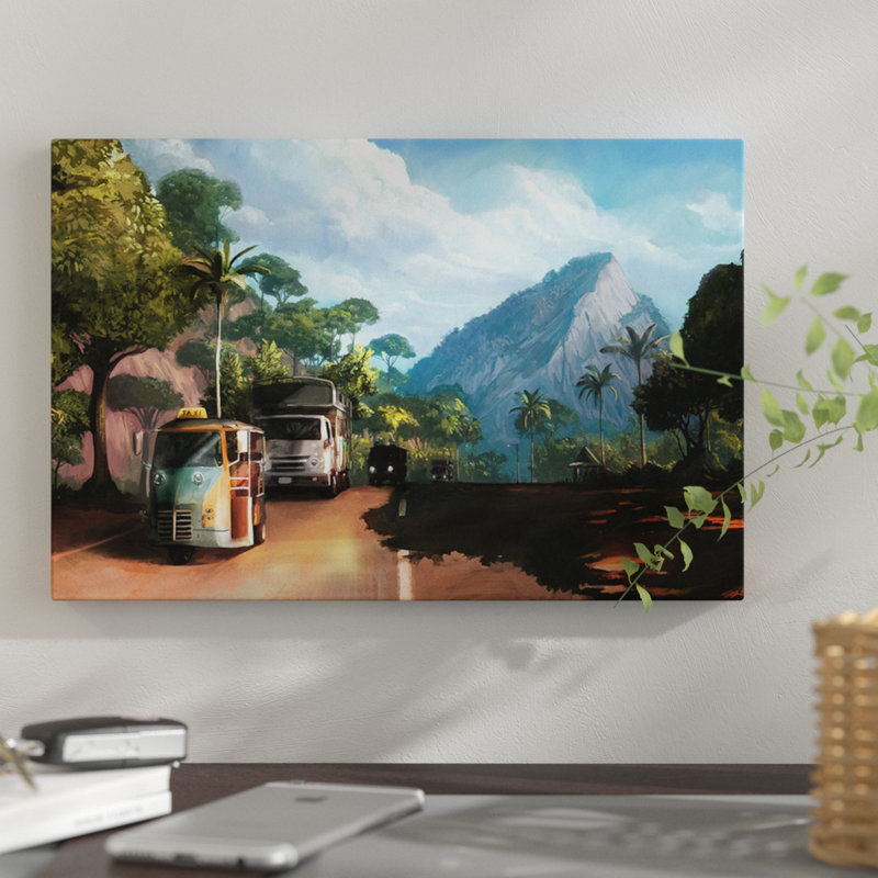 « rush hour », impression sur toile, H 18 po x l 26 po x P 1,5 po, Toile tendue, Pas de tapis