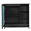 Armoire de rangement murale à miroir avec tablette réglable, charnières à fermeture en douceur pour la salle de bain-2125337223
