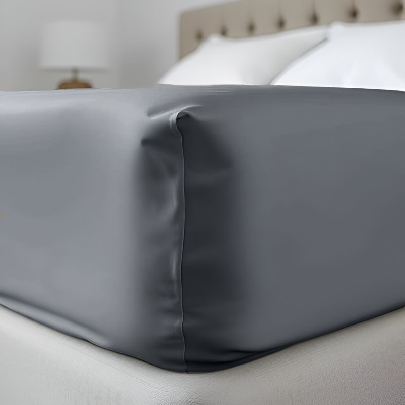 Super Soft Microfiber Deep Pocket Fitted Sheet, Charcoal, Double (4'6)