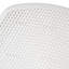 Chaise de salle à manger d'extérieur en polypropylène blanc Lotus