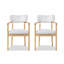 Chaises de salle à manger rembourrées Kanso-123628817-123628816