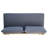Mid-Century Outdoor Furniture With Gray Seat Cushion And Tapered Functional Wood