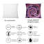 Coussin décoratif imprimé rose et mauve-198217518