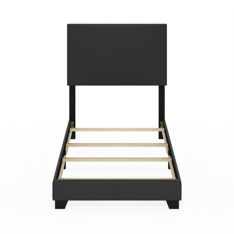 Thionville Upholstered Standard Bed, Black, Twin XL