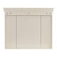 Bathroom Mirror Cabinet With Storage - Beige Cream Colour Wall Mounted Luxury Style Modern Ample Space
