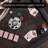 35.43"Solid Wood Ash Black Automatic Dual-Purpose Dining & Poker Table