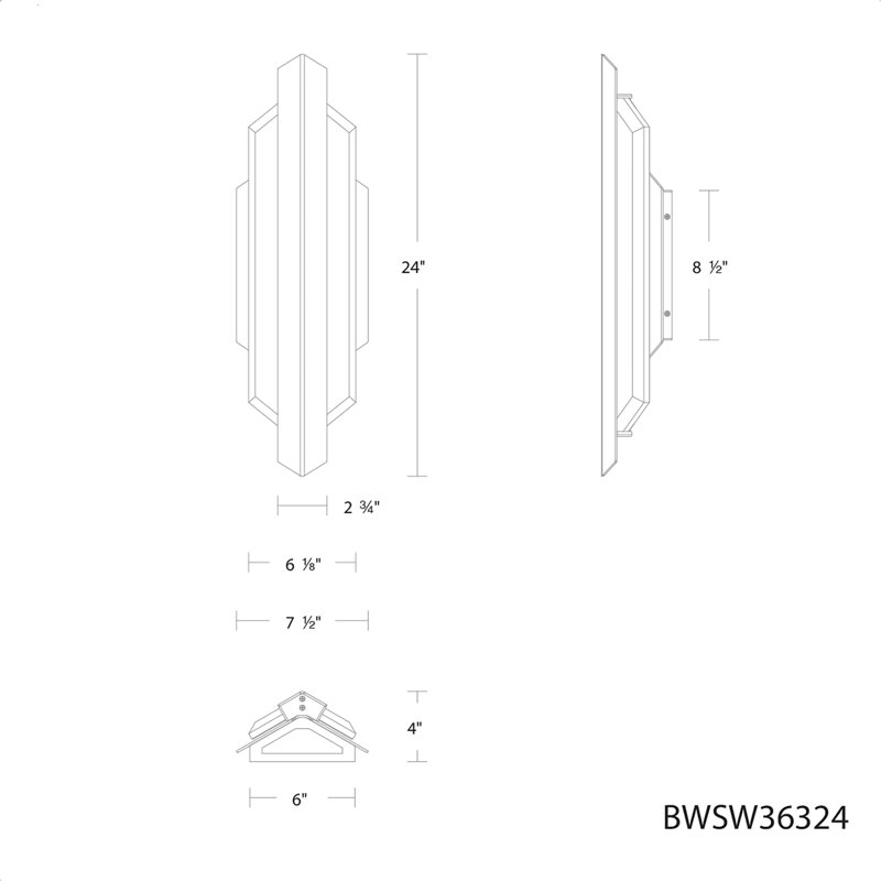 Vesta 1 - Light LED Outdoor Flush Mount