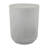 Plant Stand Table, Carved Detail Patterns, White Resin, Round 18 Inch
