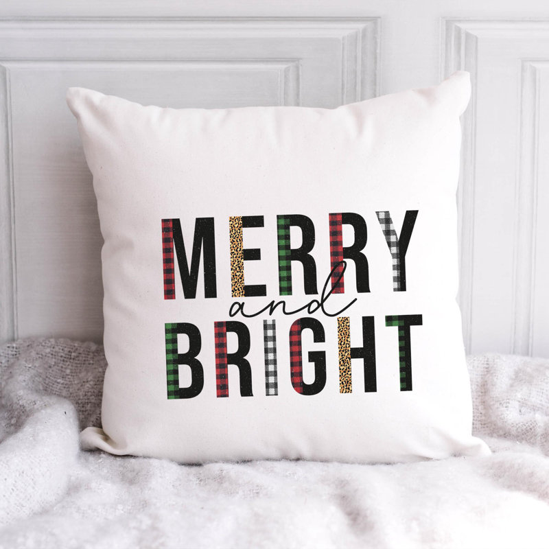 Christmas5 Polyester/Polyester Blend Reversible Throw Pillow, 18" x 18"