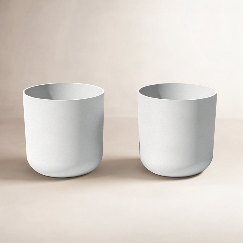 Pot à fleurs Pure Series, H 19,75 po x l 18,5 po x P 18,5 po, Blanc, 2