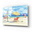 «Beach Signs Umbrellas» par Paul Brent, acrylique-315518083