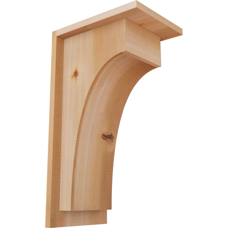 Corbeau Huntington avec plaque arrière, H 18 po x l 7,5 po x P 10 po, Cèdre rouge, Lisse