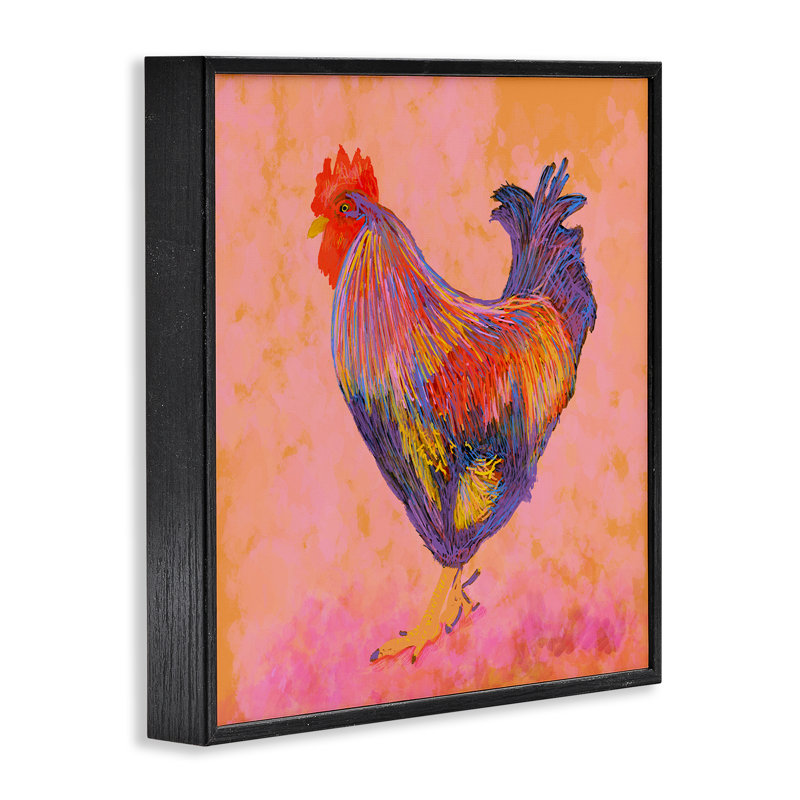 «Giclee Art» par Dina Riddle, Giclée encadrée noir minuit, 12" H x 12" W