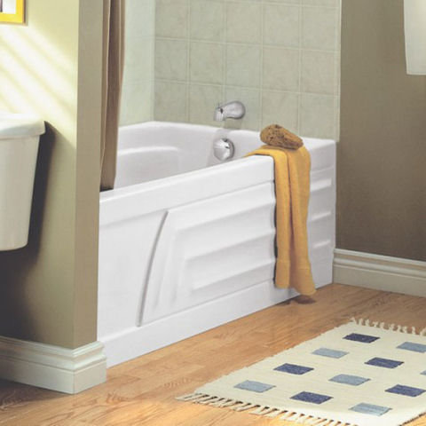 Colony 60" Alcove Soaking Bathtub, White, Left