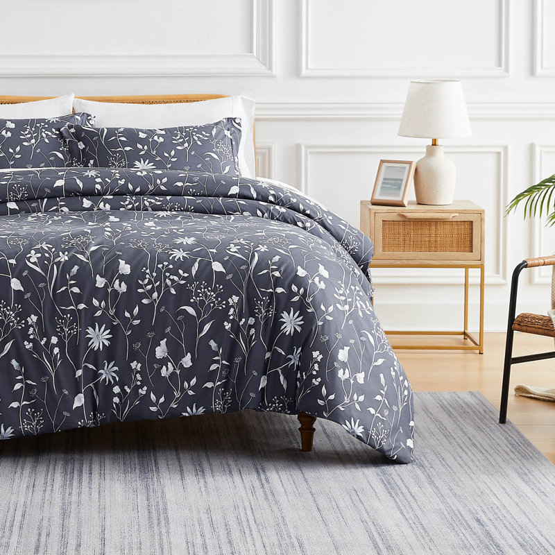 Secret Meadow Collection Microfiber Reversible Comforter Set by Southshore Fine Linens, Queen Comforter + 2 Standard Shams