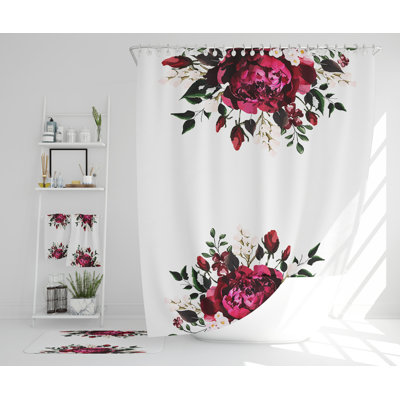 Navita Polyester Shower Curtain Set