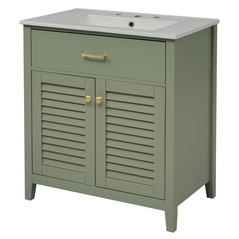 Meuble-lavabo de 30 pouces avec lavabo en céramique