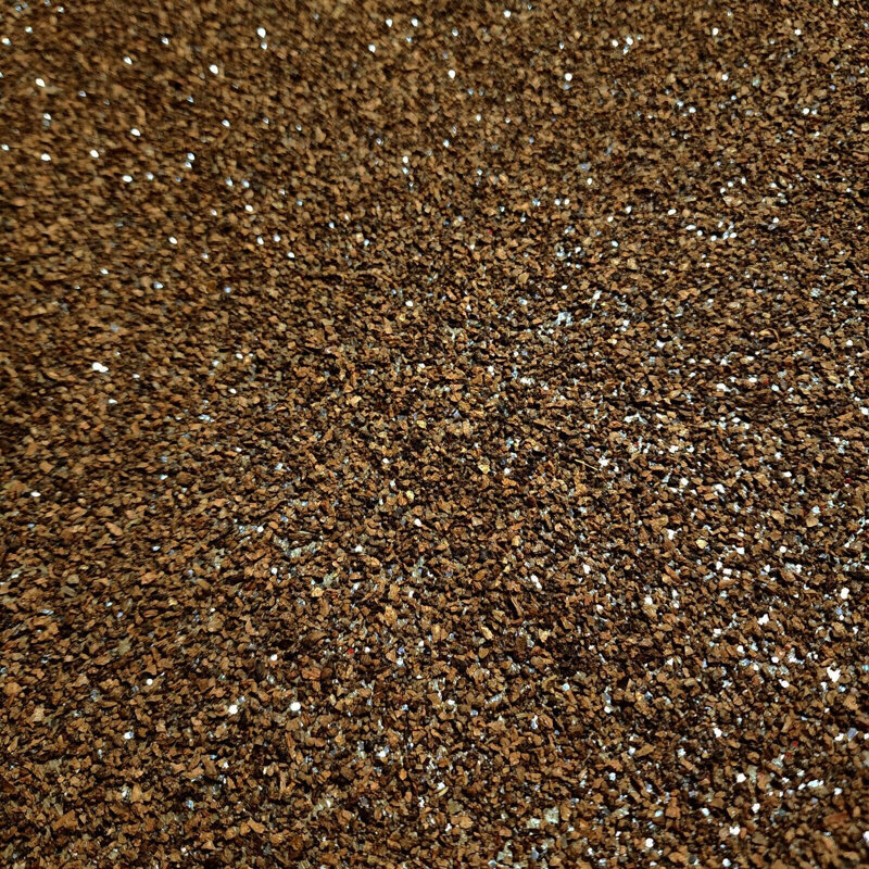 Papier peint brun avec mica naturel Big Chip Vermiculite Stones