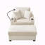 Chaise longue d'intérieur avec repose-pieds et rangement-1199179524