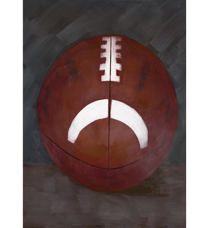 Ballon de football - objet Cave, H 49,25 po x l 37,25 po