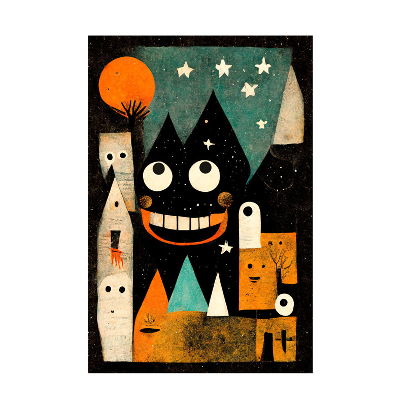 Hayat " Monster Ville ", 19" H x 12" W x 2" D
