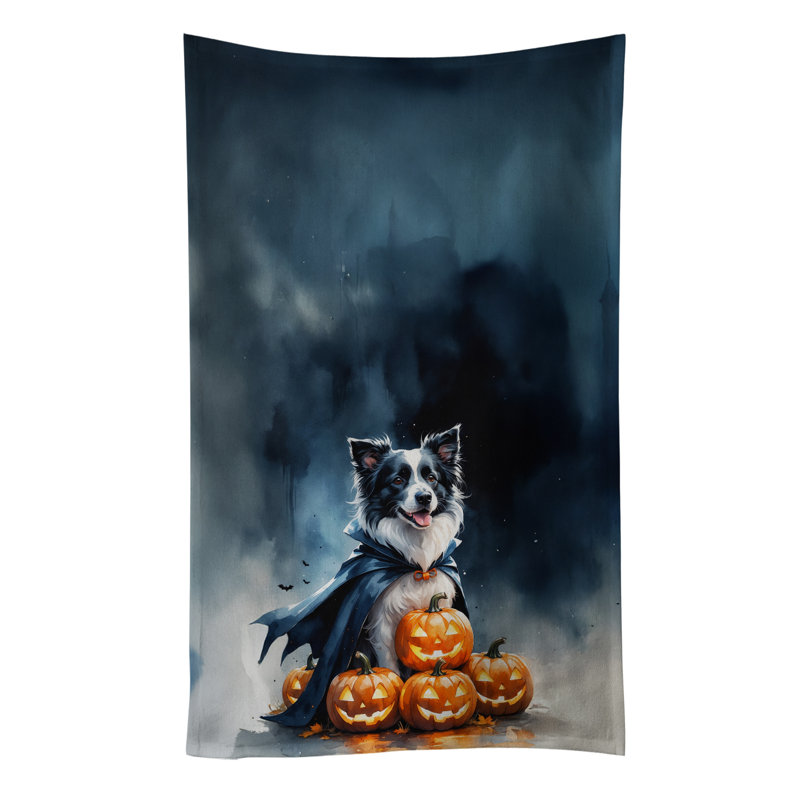 Serviette de cuisine Border Collie Puppy Halloween, Border Collie