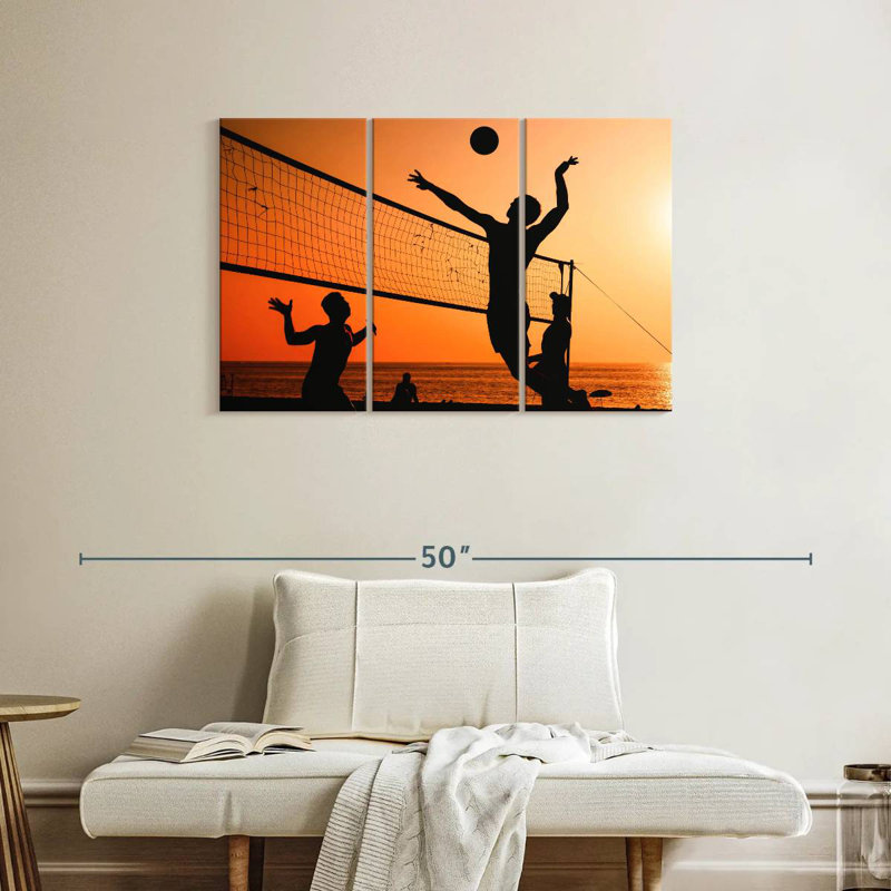 Sireci Beach Volleyball, 24" H x 38" W