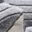 Tapis gris abstrait en polyester tissé à la machine Parmele-545805000