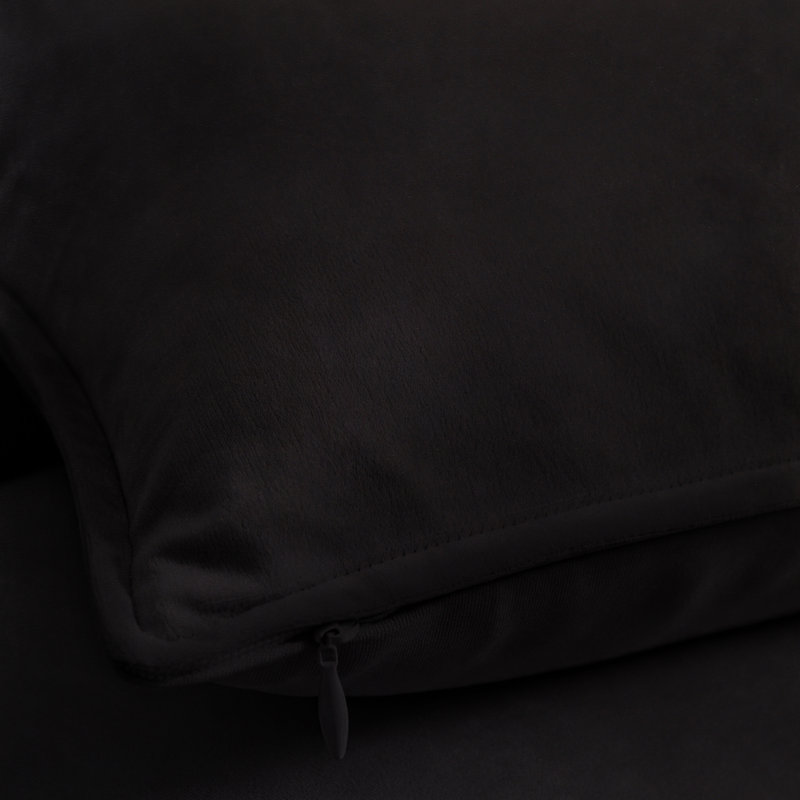 Cream Velvet 24" x 24" Pillow Covers Set of 2