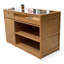 Mid-Century Modern Rectangular Manufactured Wood Reception Desk-897778891-897778889