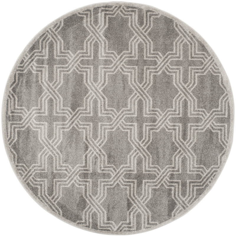 Daneya Performance Geometric Rug, Round 7'