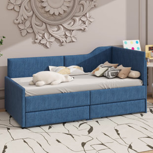 Lit de jour en velours en L Comfy