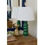 Jesse Lamp With Shade 16-Inch White Linen, With Gold-1668661580