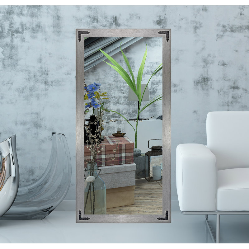 Miroir pleine grandeur Capirano, H 66 po x l 31 po, Argent