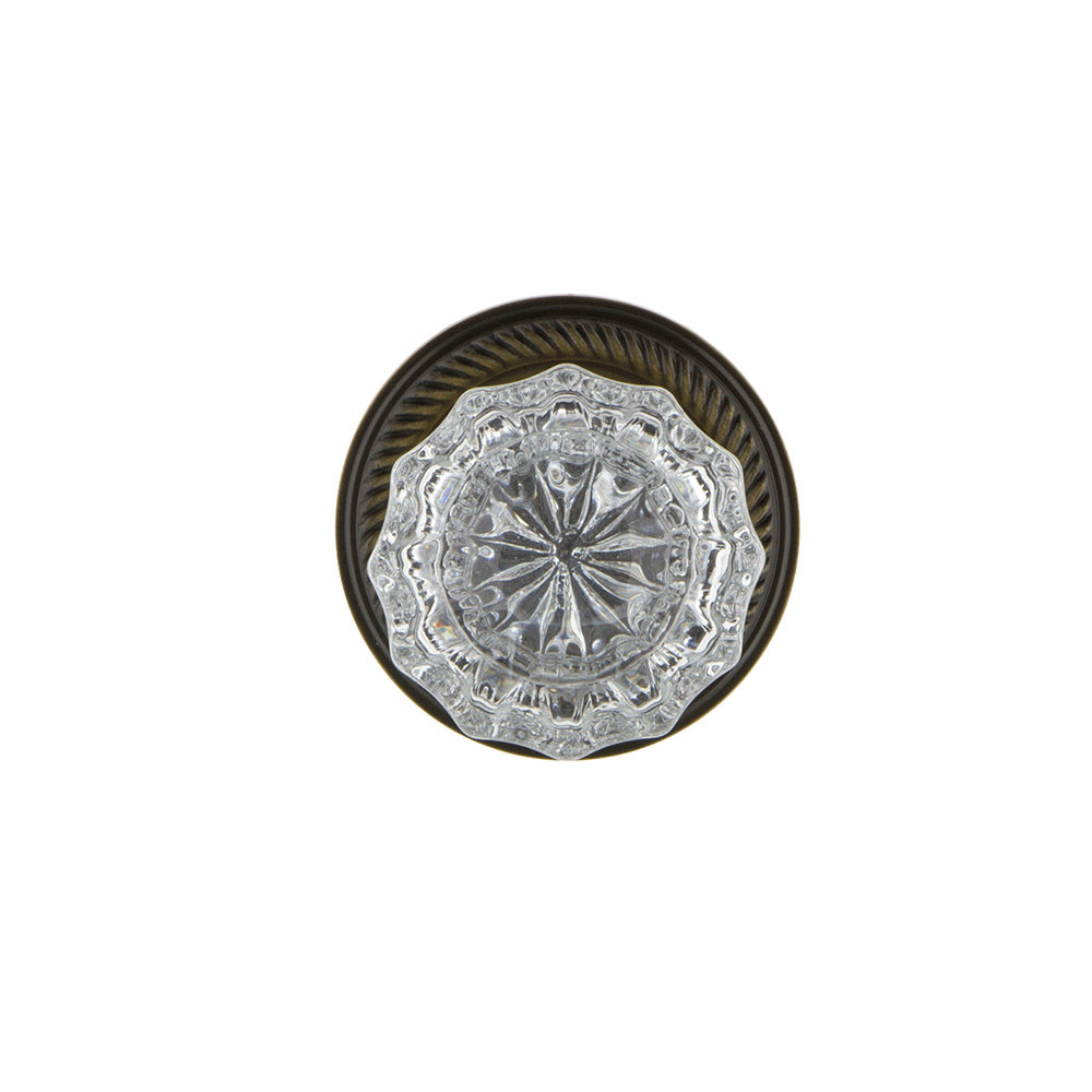 Rope Rosette with Crystal Door Knob Nostalgic Warehouse 
