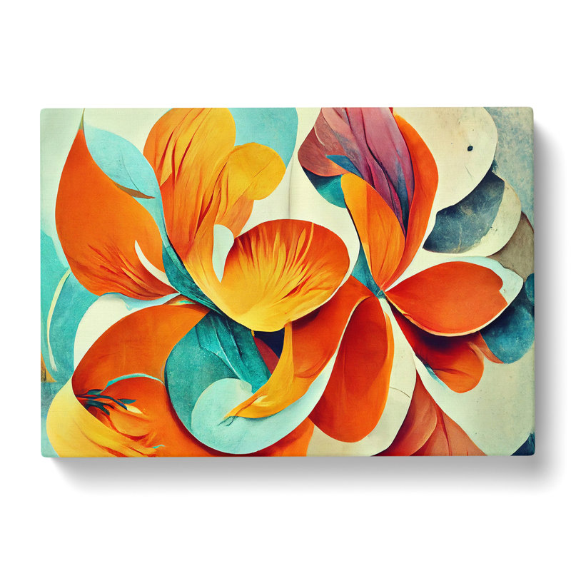 Artistic Flowers Abstract Vol.6 - Wrapped Canvas, 35cm H x 50cm W x 3cm D