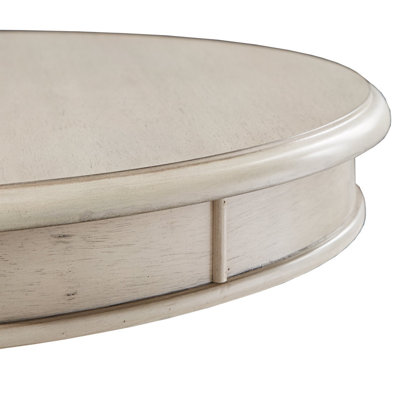 Pamela Solid Wood End Table, White