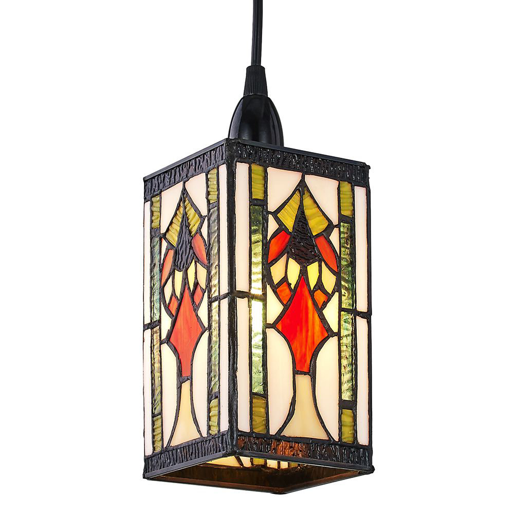 10cm Glass Square Pendant Shade