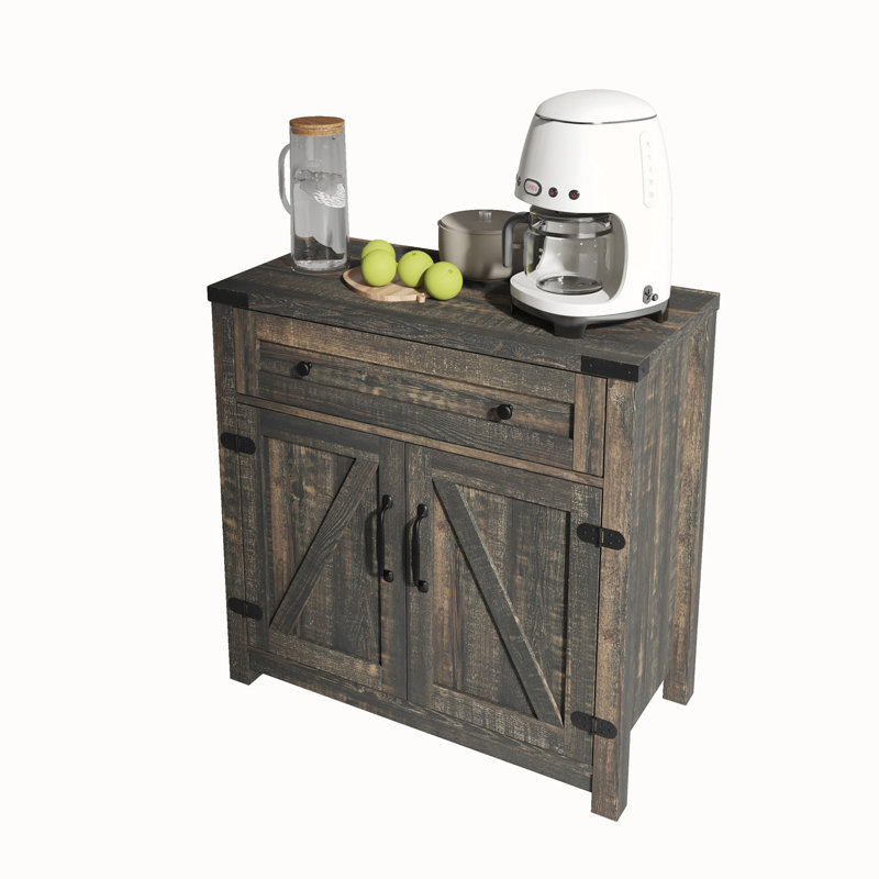 Console Table with  Drawers, Grey Brown