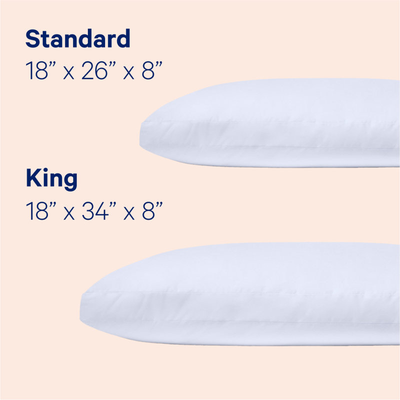 Casper Sleep Down and Feather Pillow, 2, Standard