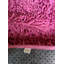 Tapis à poils longs rose en coton-20360740