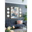 Miroir mural doré 3 pièces, miroir