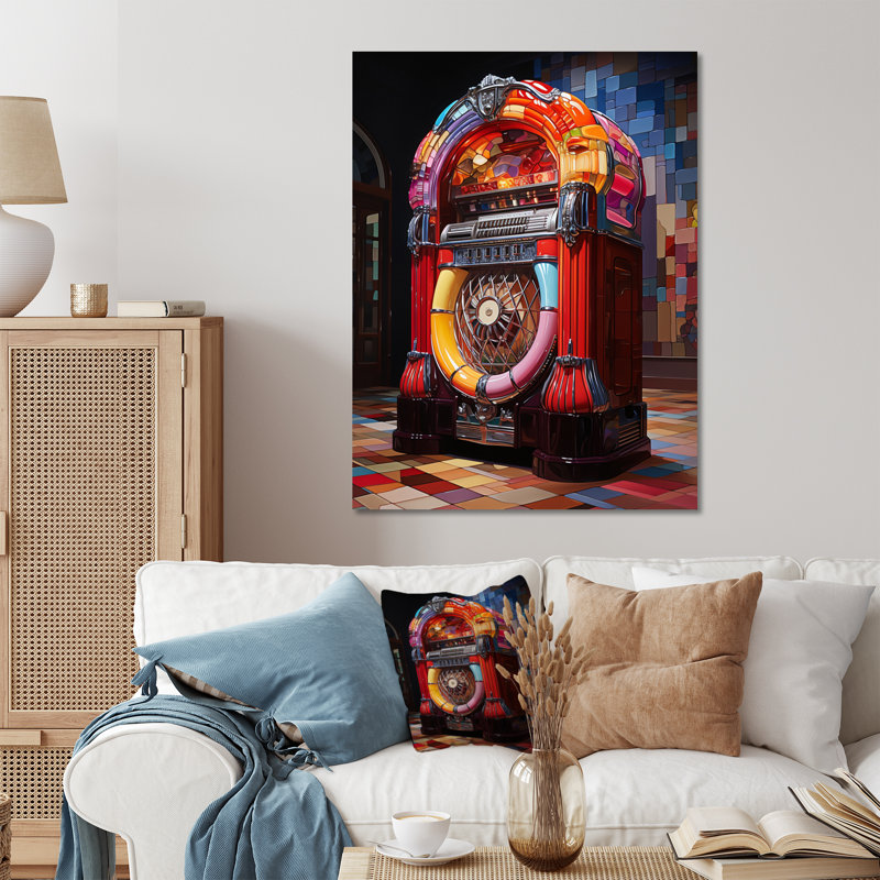 Jukebox Nostalgic Melody II - Jukeboxes, reproduction d'art en métal, H 20 po x l 12 po x P 1 po