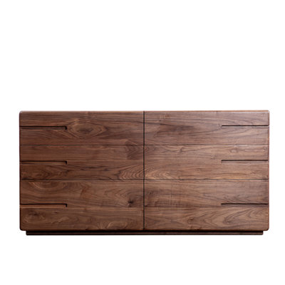 All Solid Wood Six Bucket Cabinet Storage Cabinet 62.99'' Solid Wood Sideboard