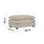 Canapé modulaire modulaire pour le salon, canapé en U convertible 5 places avec 1 repose-pieds, chenille beige-1478404671